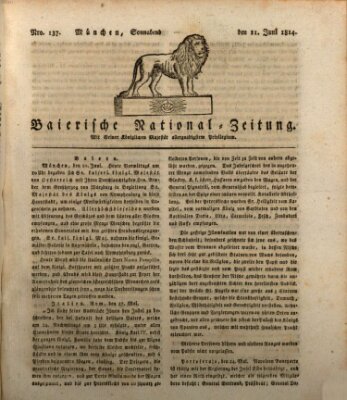 Baierische National-Zeitung Samstag 11. Juni 1814