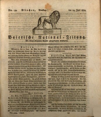 Baierische National-Zeitung Dienstag 14. Juni 1814