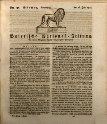 Baierische National-Zeitung Donnerstag 16. Juni 1814