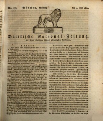 Baierische National-Zeitung Montag 4. Juli 1814