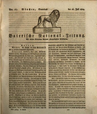 Baierische National-Zeitung Samstag 16. Juli 1814