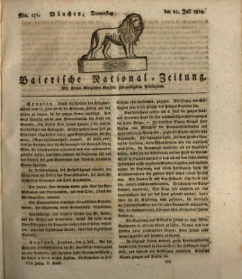 Baierische National-Zeitung Donnerstag 21. Juli 1814