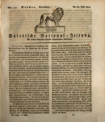 Baierische National-Zeitung Donnerstag 28. Juli 1814