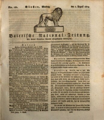 Baierische National-Zeitung Montag 1. August 1814