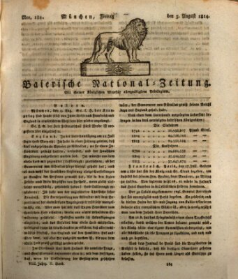 Baierische National-Zeitung Freitag 5. August 1814