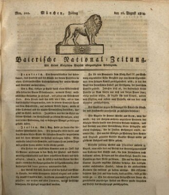 Baierische National-Zeitung Freitag 26. August 1814