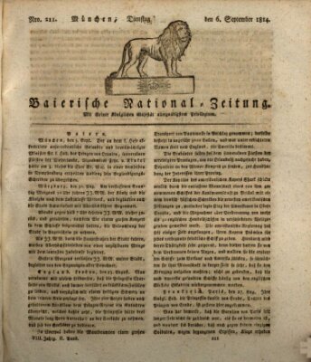 Baierische National-Zeitung Dienstag 6. September 1814