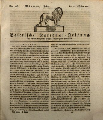 Baierische National-Zeitung Freitag 28. Oktober 1814