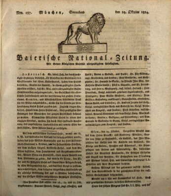 Baierische National-Zeitung Samstag 29. Oktober 1814