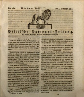 Baierische National-Zeitung Freitag 4. November 1814