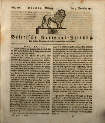 Baierische National-Zeitung Mittwoch 9. November 1814