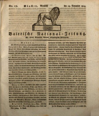 Baierische National-Zeitung Mittwoch 23. November 1814