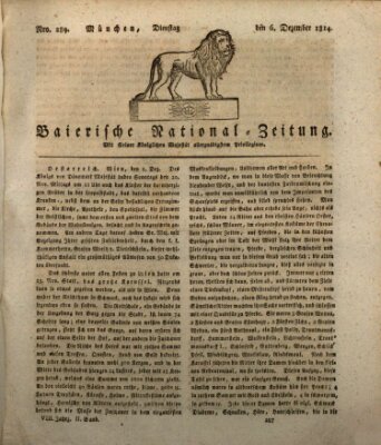 Baierische National-Zeitung Dienstag 6. Dezember 1814