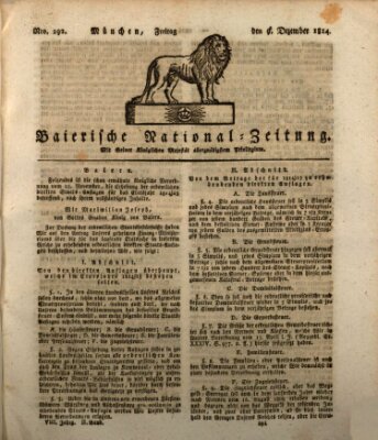 Baierische National-Zeitung Freitag 9. Dezember 1814