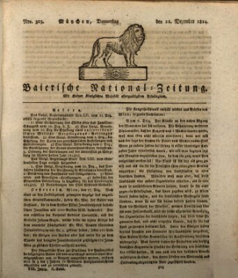 Baierische National-Zeitung Donnerstag 22. Dezember 1814