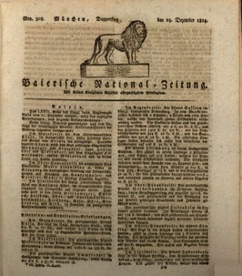 Baierische National-Zeitung Donnerstag 29. Dezember 1814