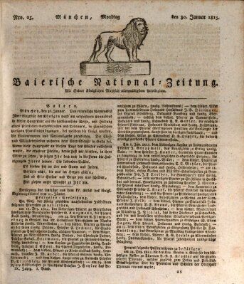 Baierische National-Zeitung Montag 30. Januar 1815