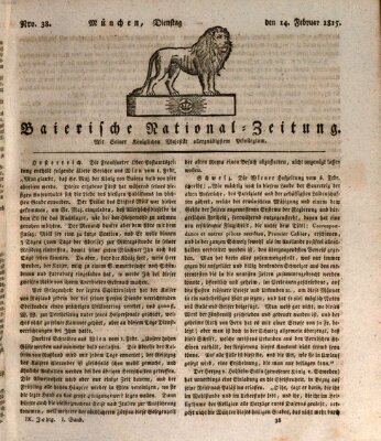 Baierische National-Zeitung Dienstag 14. Februar 1815