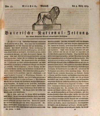 Baierische National-Zeitung Mittwoch 8. März 1815