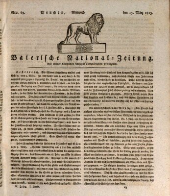 Baierische National-Zeitung Mittwoch 15. März 1815