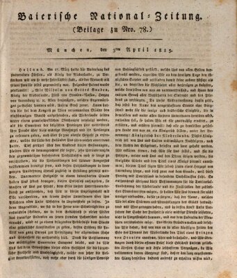 Baierische National-Zeitung Montag 3. April 1815