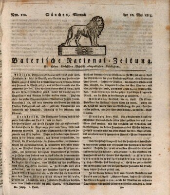 Baierische National-Zeitung Mittwoch 10. Mai 1815