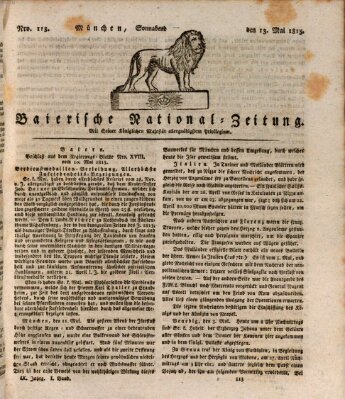 Baierische National-Zeitung Samstag 13. Mai 1815