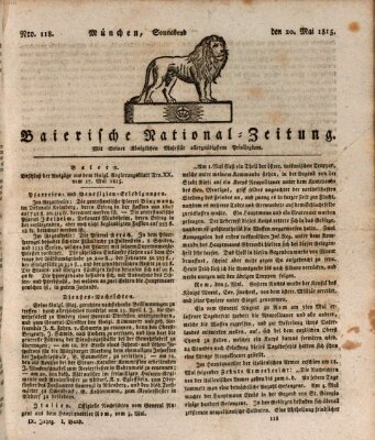 Baierische National-Zeitung Samstag 20. Mai 1815