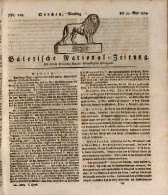 Baierische National-Zeitung Montag 22. Mai 1815