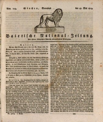 Baierische National-Zeitung Samstag 27. Mai 1815