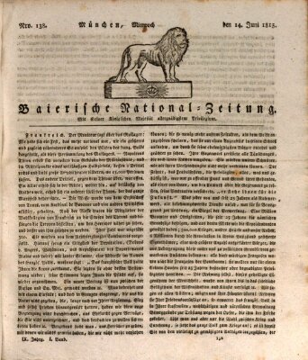 Baierische National-Zeitung Mittwoch 14. Juni 1815