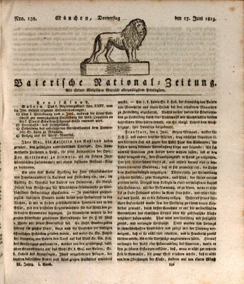 Baierische National-Zeitung Donnerstag 15. Juni 1815