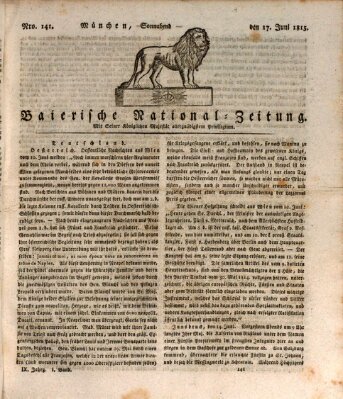 Baierische National-Zeitung Samstag 17. Juni 1815