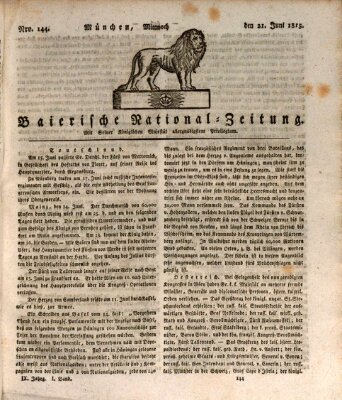 Baierische National-Zeitung Mittwoch 21. Juni 1815