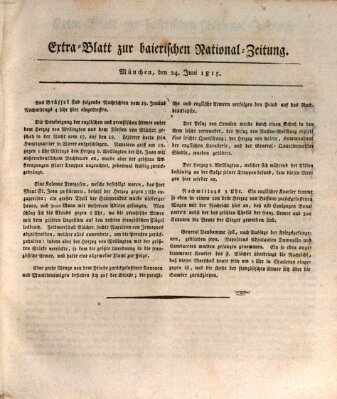 Baierische National-Zeitung Samstag 24. Juni 1815