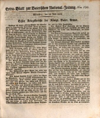 Baierische National-Zeitung Mittwoch 28. Juni 1815