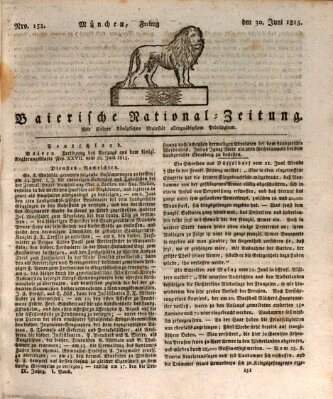 Baierische National-Zeitung Freitag 30. Juni 1815