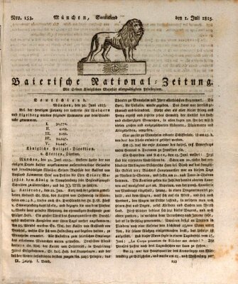 Baierische National-Zeitung Samstag 1. Juli 1815