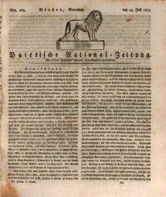 Baierische National-Zeitung Samstag 15. Juli 1815