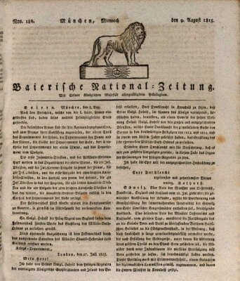 Baierische National-Zeitung Mittwoch 9. August 1815