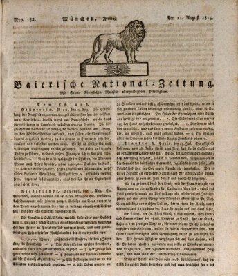 Baierische National-Zeitung Freitag 11. August 1815