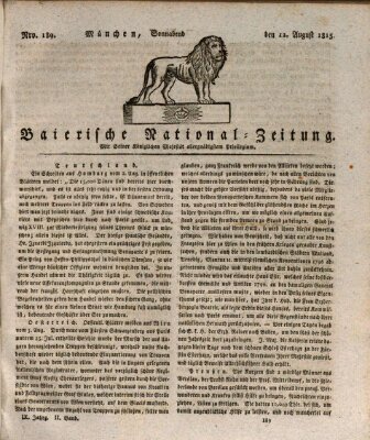 Baierische National-Zeitung Samstag 12. August 1815