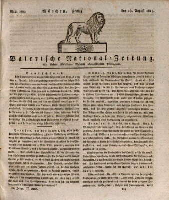 Baierische National-Zeitung Freitag 18. August 1815