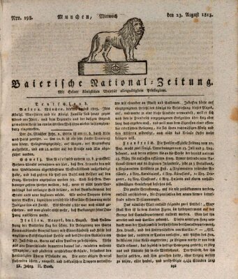 Baierische National-Zeitung Mittwoch 23. August 1815