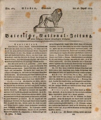 Baierische National-Zeitung Samstag 26. August 1815