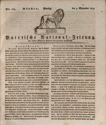 Baierische National-Zeitung Dienstag 5. September 1815