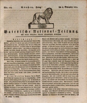 Baierische National-Zeitung Freitag 8. September 1815