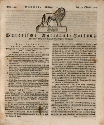 Baierische National-Zeitung Freitag 13. Oktober 1815