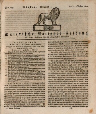 Baierische National-Zeitung Samstag 21. Oktober 1815