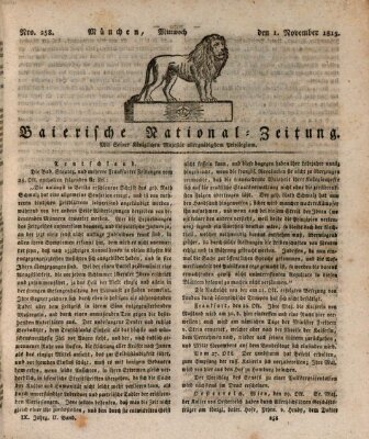 Baierische National-Zeitung Mittwoch 1. November 1815